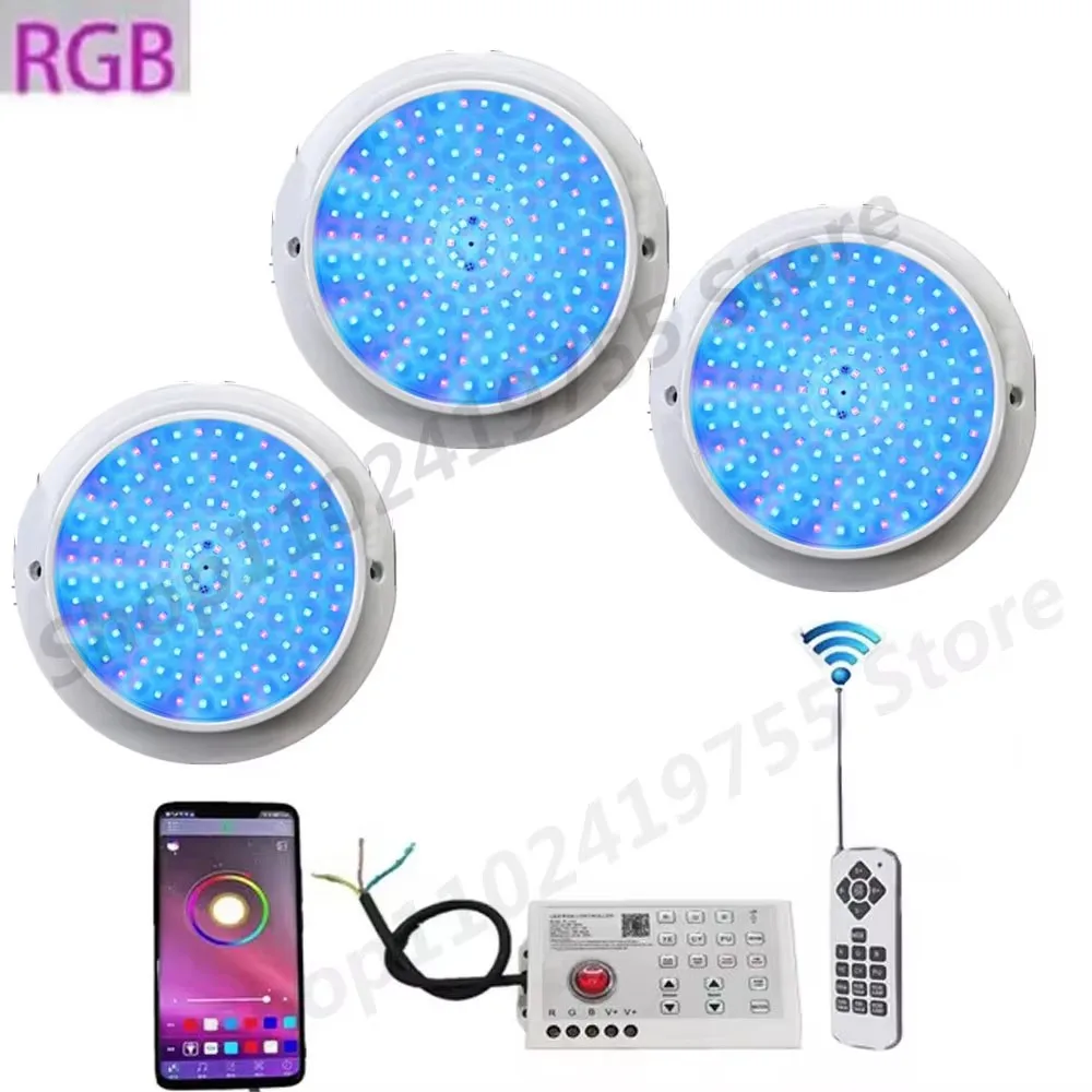 25W Underwater Light DC12V Bluetooth APP Control Outdoor/Indoor RGB LED Pool Light Fountain Landscape Lamp Piscina Luz Spotlight