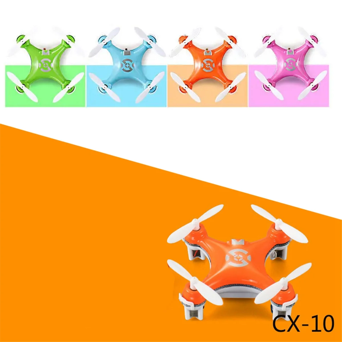 RC 쿼드콥터 Cx10 미니 리모컨 드론, LED 전자 헬리콥터, 전기 비행기-C, 2.4G, 4CH