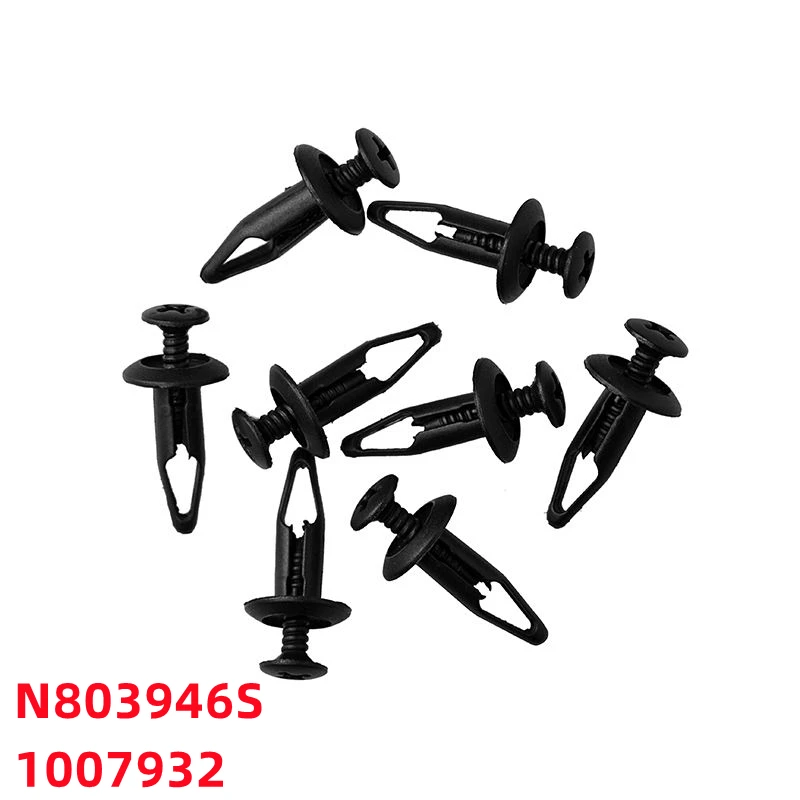 XIEAILI 100Pcs Nylon Bumper Fastener Rivet Clips Automotive Furniture Assembly Expansion Screws N803946S 1007932  B59