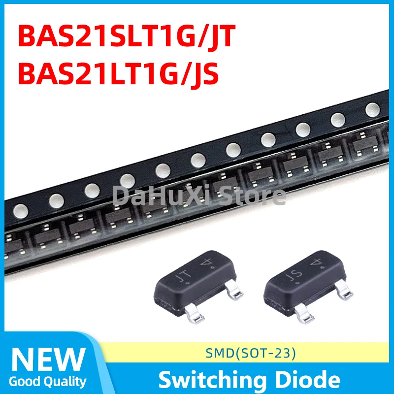 20PCS BAS21SLT1G JT BAS21LT1G JS SOT-23 Dual Series High Voltage Switching Diode