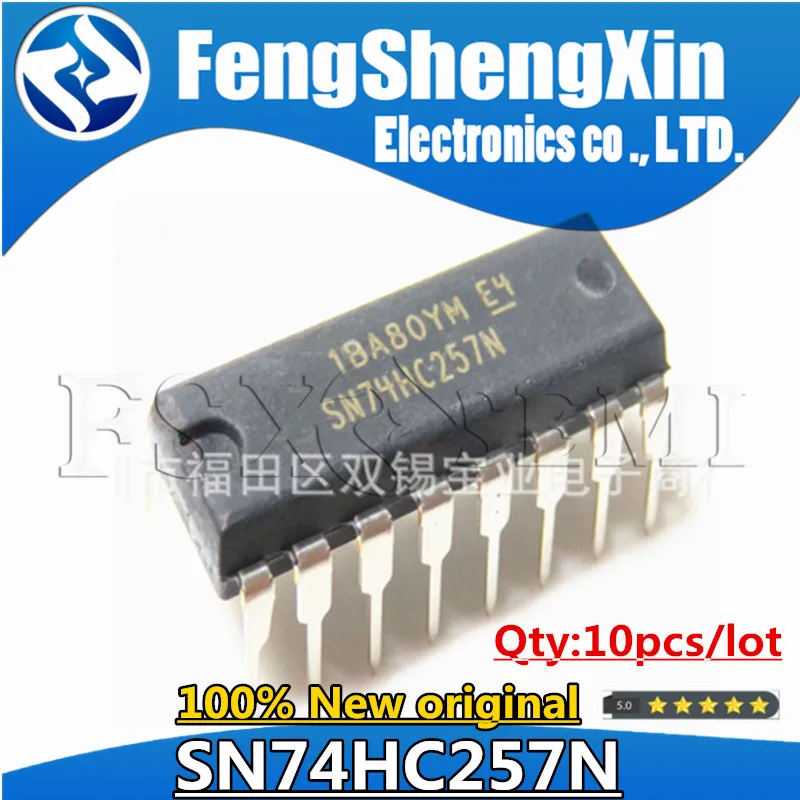 

10pcs SN74HC257N DIP16 74HC257 DIP-16 74HC257N DIP MC74HC257N HD74HC27P DATA SELECTORS/MULTIPLEXERS IC