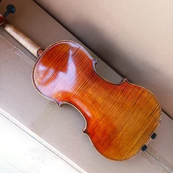 60 years old spruce！100% handmade 4/4 Stradivarius Violin violino Best Tone! Professionally Playin musical instrument