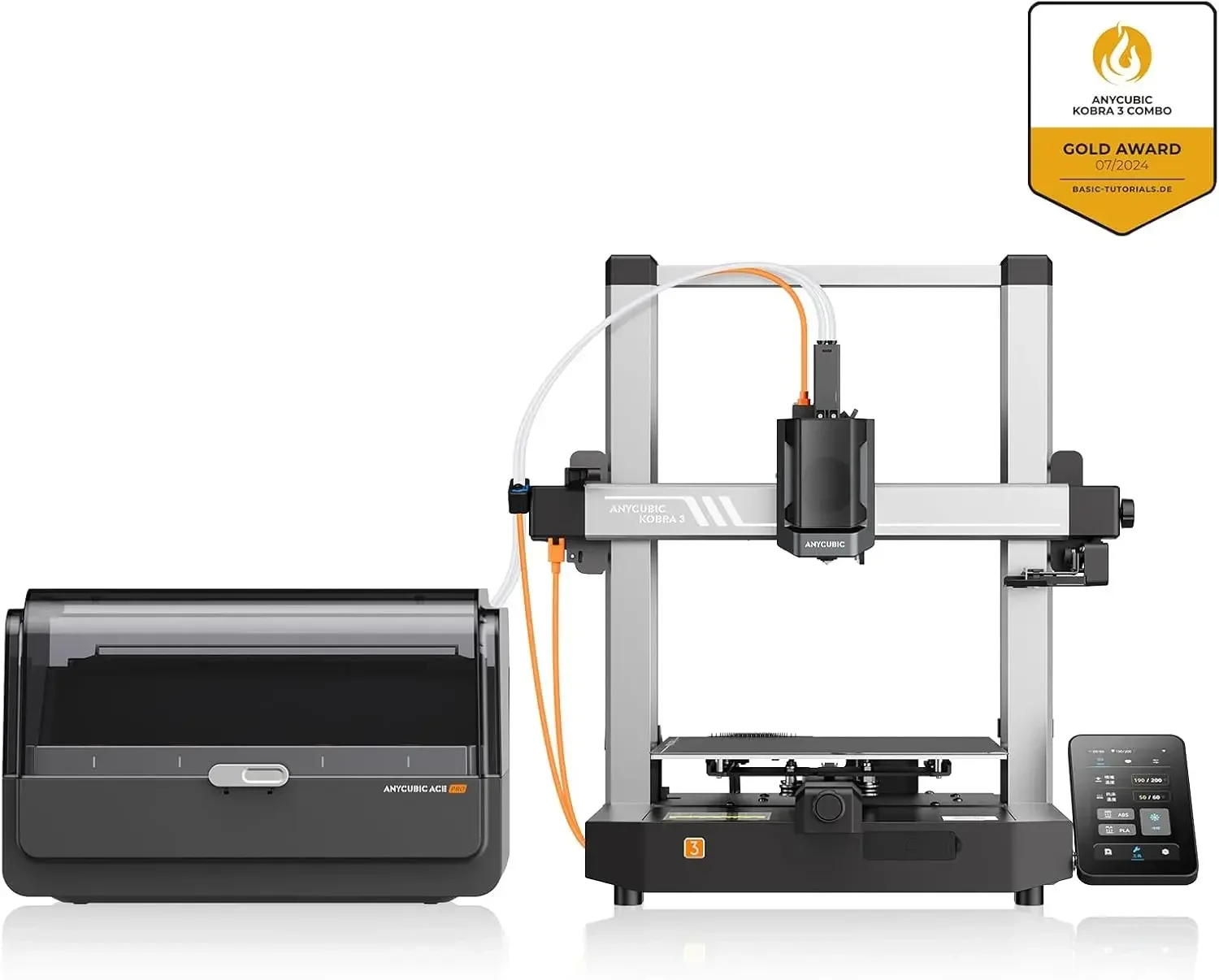 Super Value Factory StoreAnycubic 3D Printer Kobra 3 Combo Multi Color FDM 3D Printer With Max 600mm/s Printing Speed Build Size