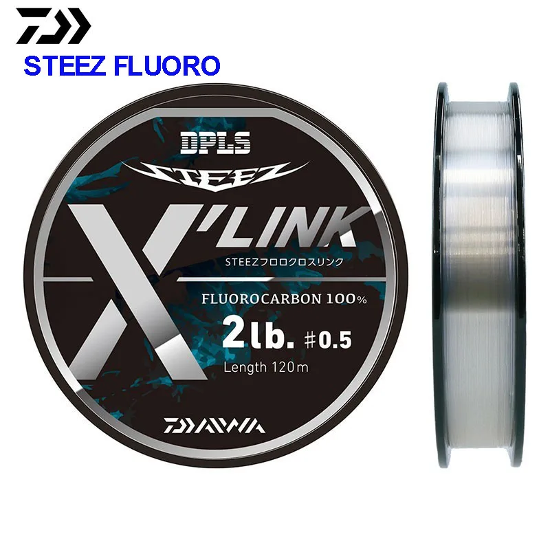 

Dawa STEEZ FLUORO X LINK Natural Color High Sensitivity Road Subline Main Line 120m Fish Line Carbon Rocky Fishing Line