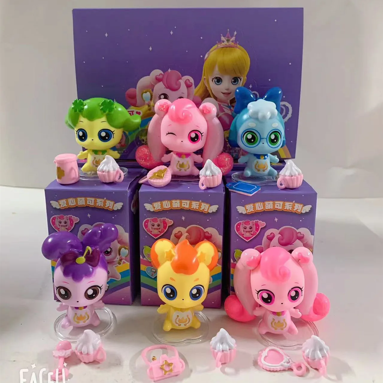 Hot New Catch!Teenieping Season 6 Cute Doll little girl Princess Toys Blind box style Set 6pcs Children's decoration Toys gifts