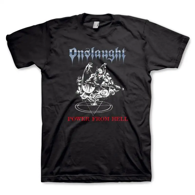 

ONSLAUGHT cd cvr POWER FROM HELL Official SHIRT XL New antichrist force
