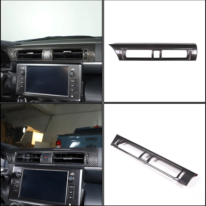 

For Toyota GR86 Subaru BRZ 2022-2025 LHD Carbon Fiber Car Center Dashboard Air Condition Outlet Trim Accessories