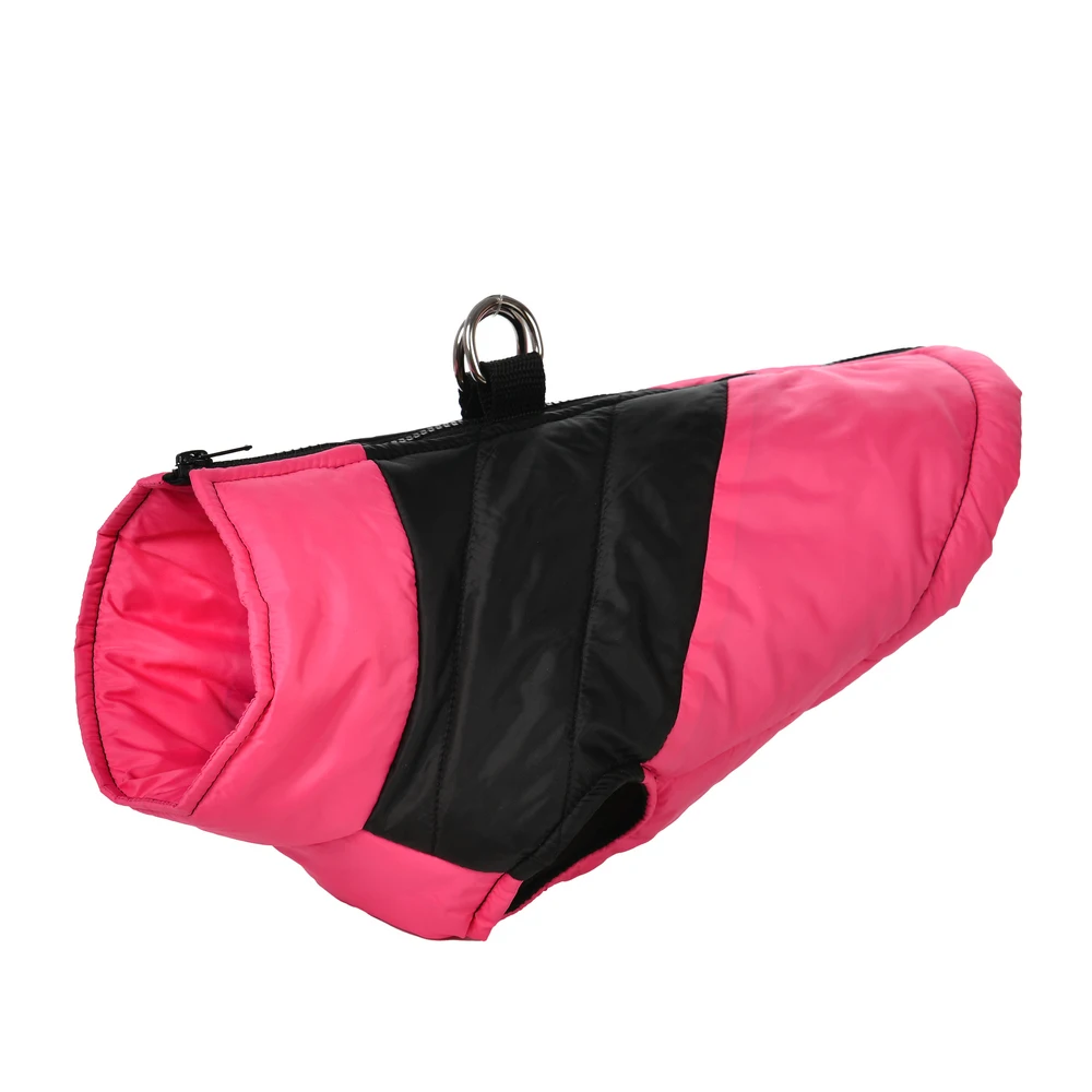 سترة دافئة للحيوانات الأليفة مع حلقة على شكل حرف D سترة كلب دافئة لفصل الشتاء للكلاب الصغيرة والمتوسطة والقطط معطف جرو مقاوم للماء مع ياقة عالية Schnauzer #3