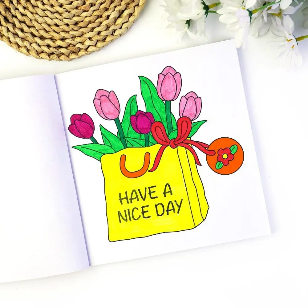 Creative DIY Cutie Coloring Book Relaxation Gift Educational Graffiti Painting Book Montessori Drawing Gift