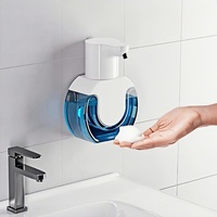Automatic Foam Soap Dispenser, 420ml Electric Intelligent Foam Hand Soap Dispenser, Rechargeable Wall Mounted 4-Level Adjustable