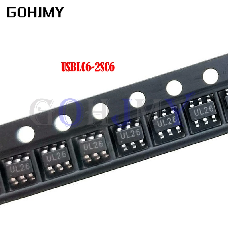 10PCS USBLC6-2SC6 S…