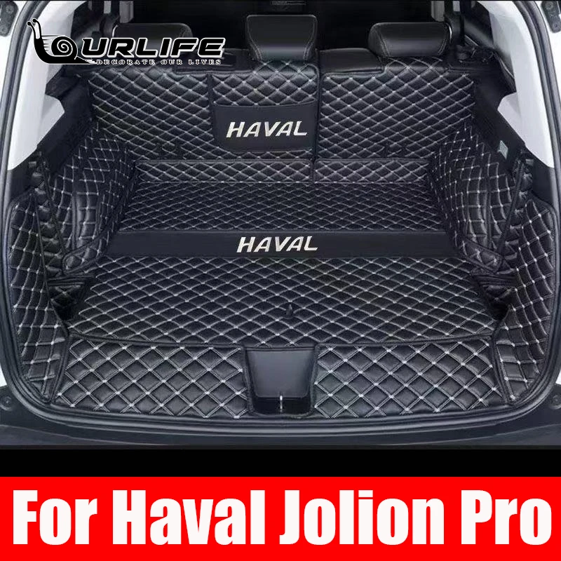 

For Haval Jolion Pro 2024 2025 Car Boot Mat Rear Trunk Liner Cargo Leather Tray Protector Accessories Mats