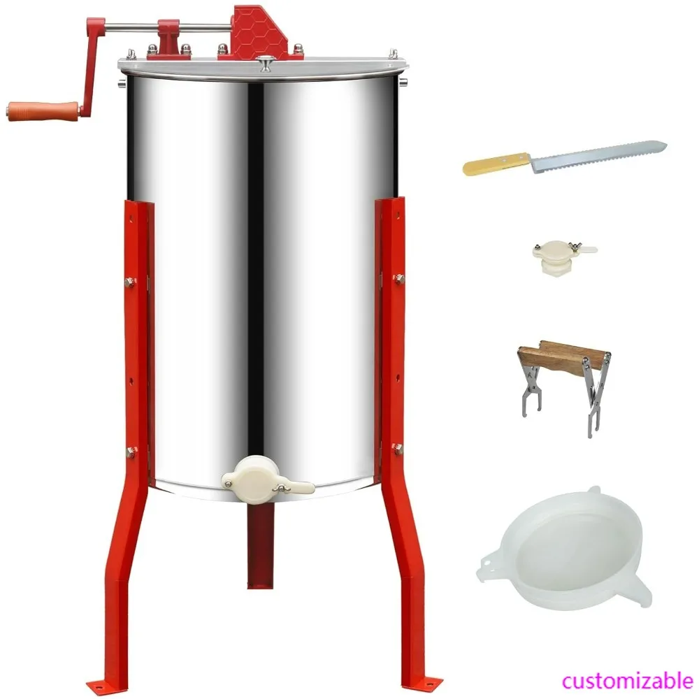 مجموعة مستخرج العسل اليدوية لمربيعي النحل: تتضمن قبضة إطار وسكين غير مغطى ومنخل مزدوج لحصاد العسل #1