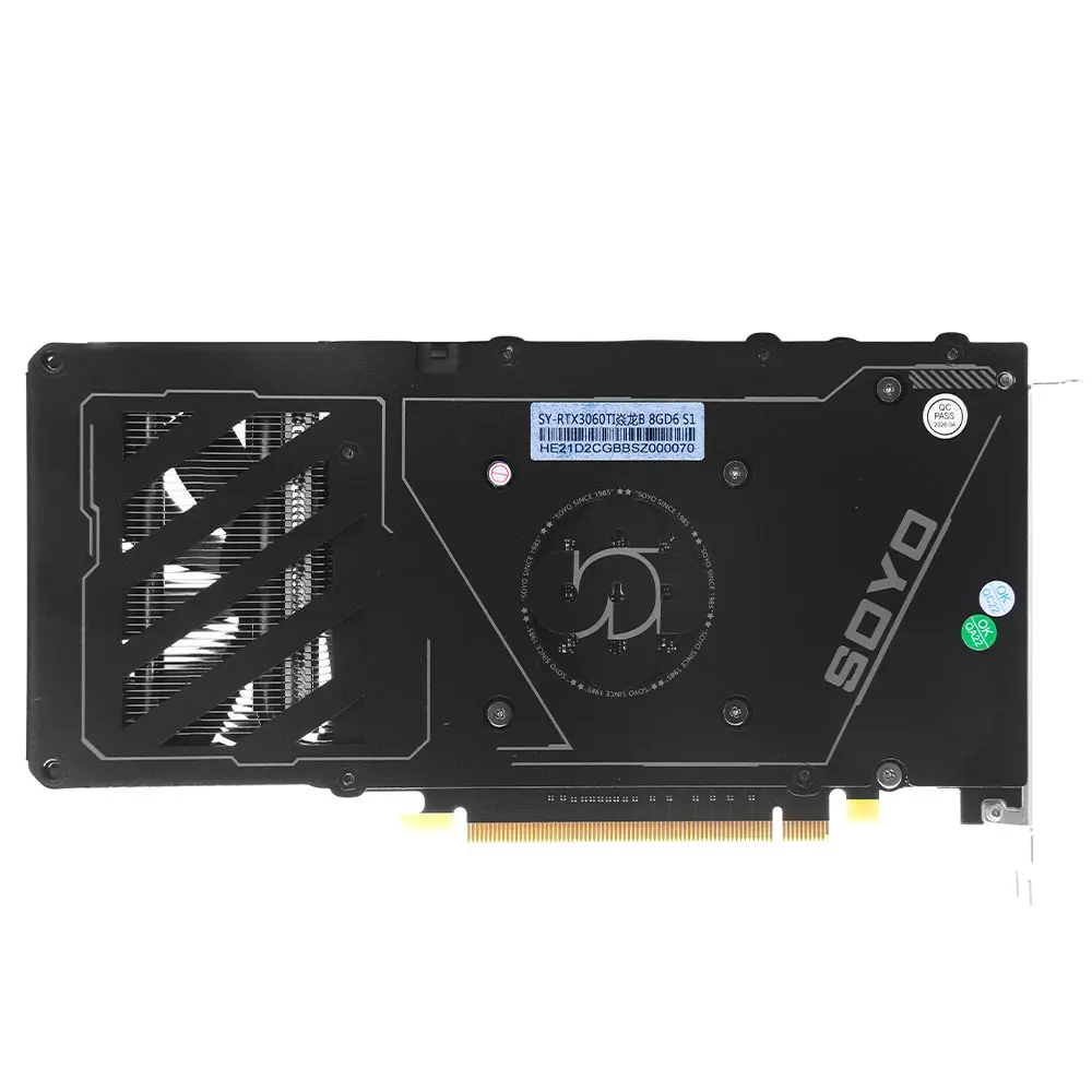 SOYO nuevas tarjetas gráficas para juegos NVIDIA GeForce RTX 3060Ti 8GB GDDR6 256 Bit GPU de escritorio tarjeta de vídeo componentes de ordenador 3