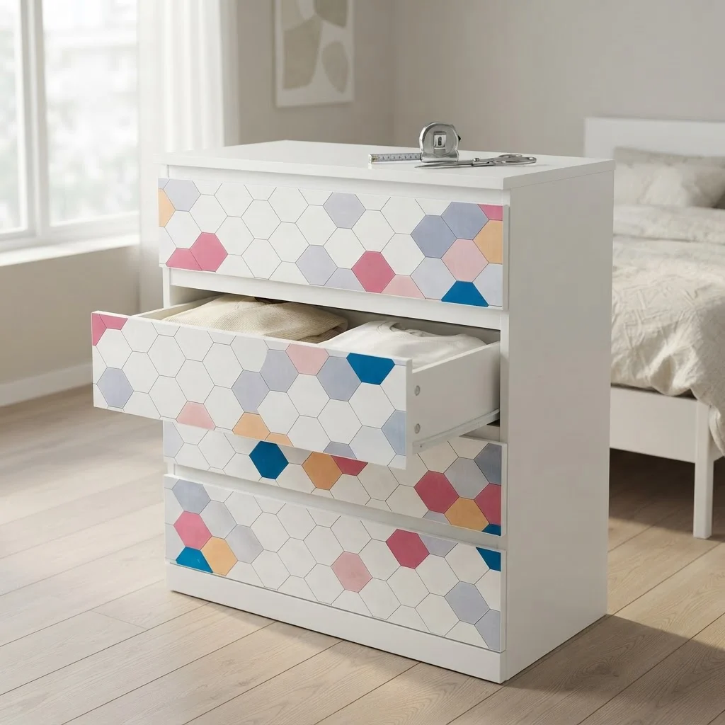 Aluminum Foil Wallpaper Self‑Adhesive Hexagon Tile Sticker Waterproof Oil‑Proof Kitchen Backsplash Cabinet Wall Decor Decal
