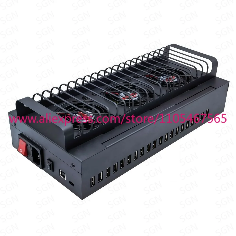 1PCS USB Hub 20 Android Smartphone Boxes Batch Synchronization Control Unified Management Customized Memory Powerful 20 Port