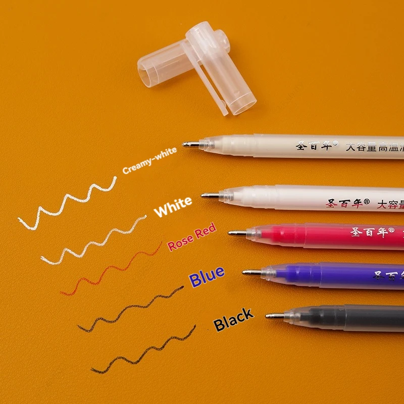 6 Colors Heat Erasable Magic Marker Gel Pen,High Temperature Disappearing Fabric DIY Craft Sewing Accessories Pens