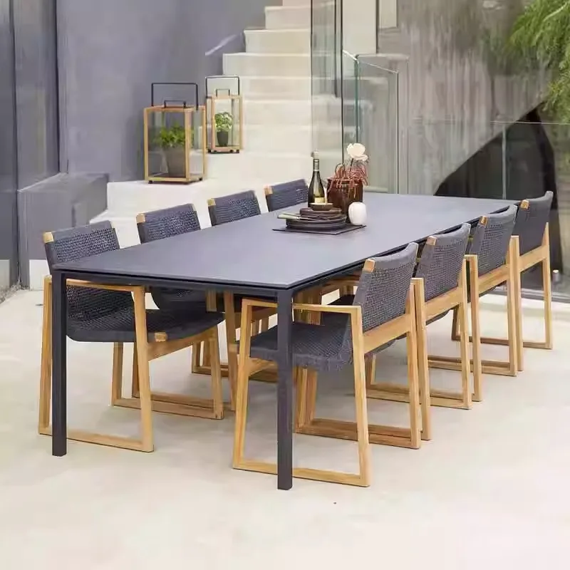 

Outdoor tables and chairs, courtyard rattan, waterproof and sunscreen furniture combination