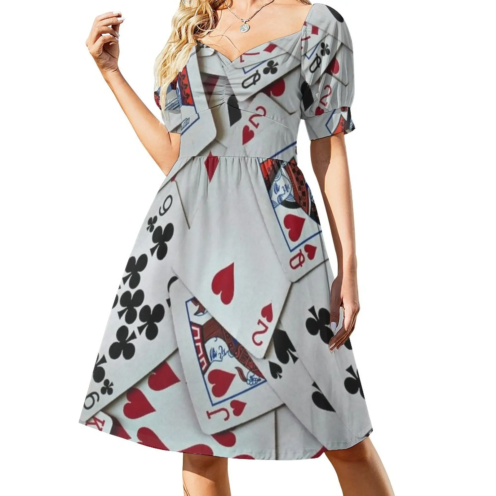 

Playing Cards Poker Games Queen King Sleeveless Dress festival outfit women Dress women