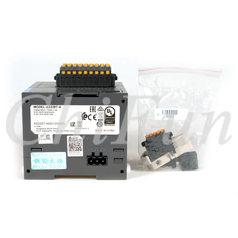 Originele Delta AS228T-A AS228P-A AS228R-A 16DI 12DO PLC programmeerbare controller Ingebouwde USB Ethernet-poort CANopen RS485x2