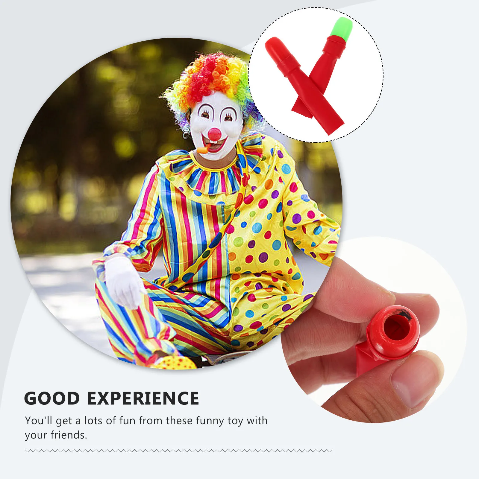 ของเล่นนกหวีดสำหรับเด็ก 5 ชิ้น ของเล่นนกหวีดเสียงตดตลกๆ ทำจากพีวีซี ของเล่นแกล้งเด็ก ของขวัญสำหรับเด็ก งานปาร์ตี้ฮาโลวีน สร้างเสียงดัง ของเล่นแกล้งสนุกๆ