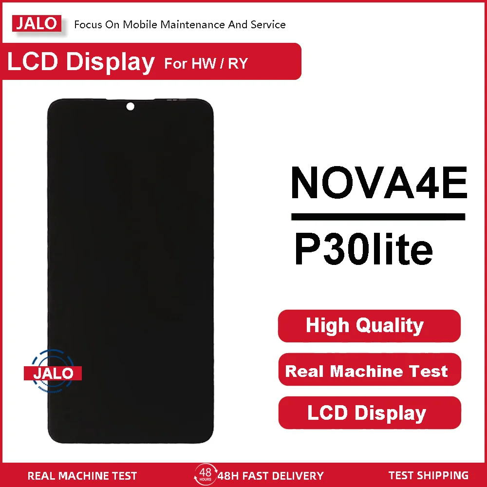 JALO ЖК-экраны для мобильного телефона для Huawei NOVA4E P30lite, встроенный дигитайзер, замена ЖК-панели с бесплатными инструментами