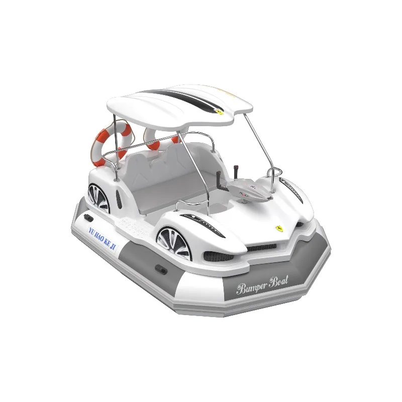 New electric bumper boat inflatable water game plastic for sale amusement facilities