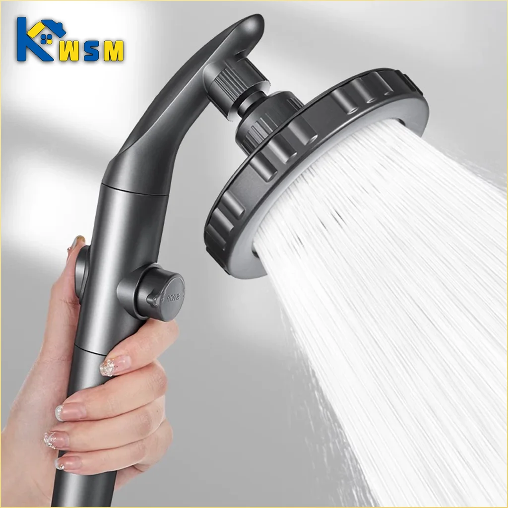 

Фильтр высокого давления, насадка для душа, ручная насадка для экономии воды для аксессуаров для ванной комнаты, спа-массаж, съемный распылитель, набор для душа