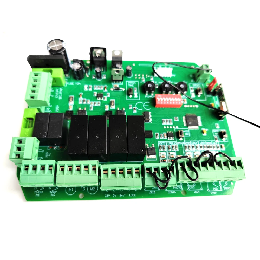 Swing Gate Opener motor Controller circuit card mother board for 24VDC motor use only