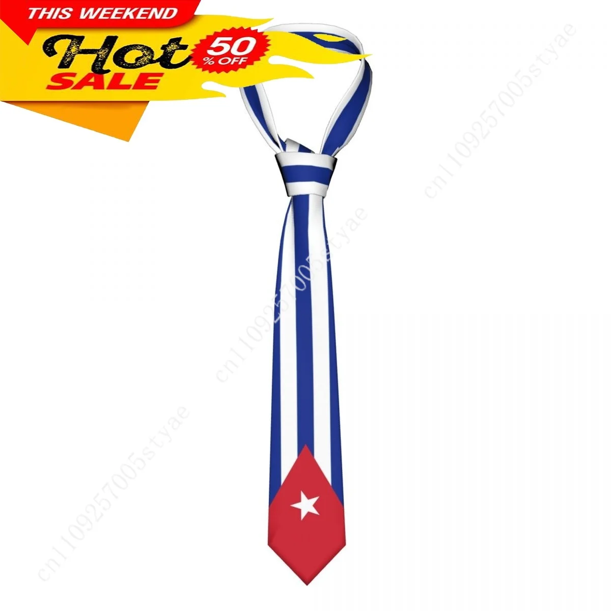 

Cuba Flag Tie Emblem Necktie Men Women Neck Ties Casual Plaid Tie Suits Slim Wedding Party Business Necktie Gravatas