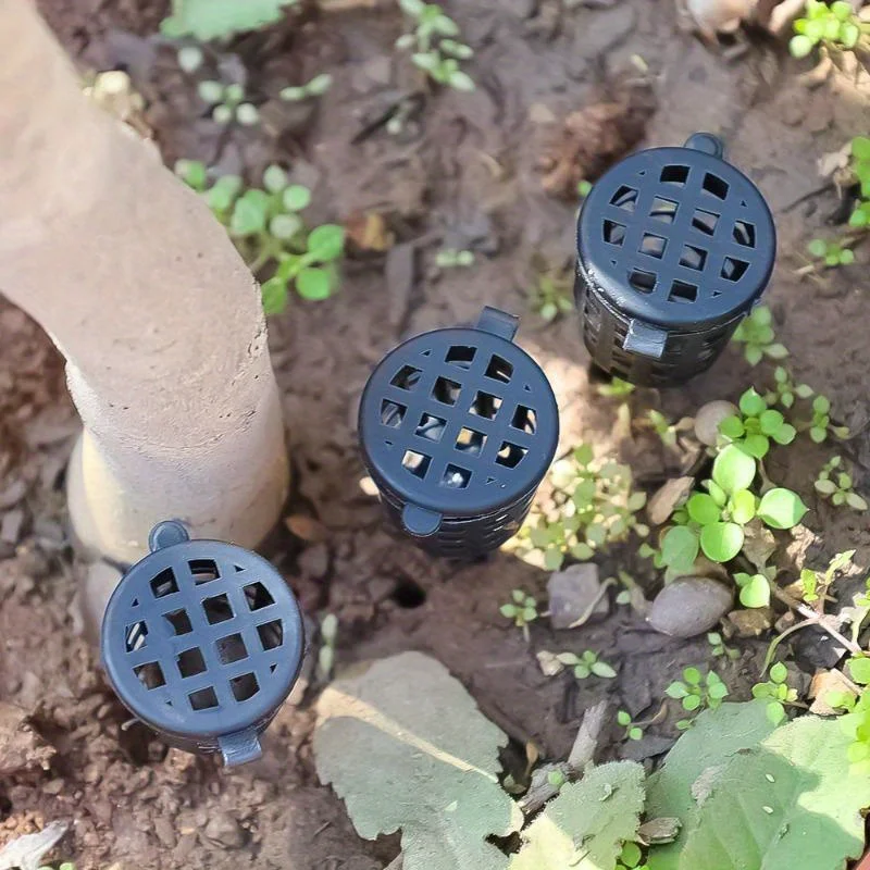 50Pcs Plant Fertilizer Baskets Dome Case Plastic Automatic Nursery Pots with Lid Plant Bug Portable Bonsai Cover Box Tools