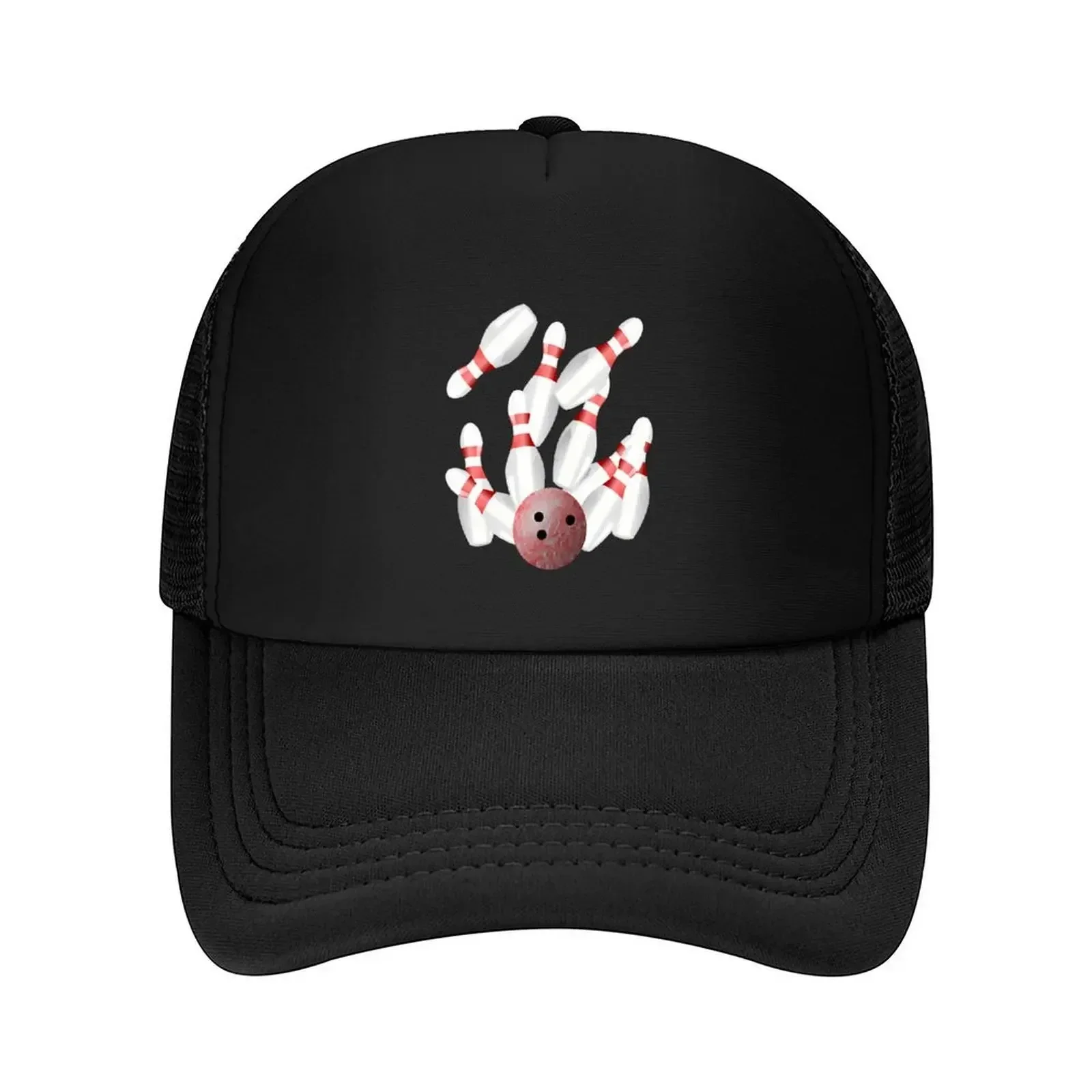 New Ten-pin Bowling Strike Baseball Cap Luxury Woman Cap Male Hat Visor Brand Man Cap Elegant Women's Hats Men's