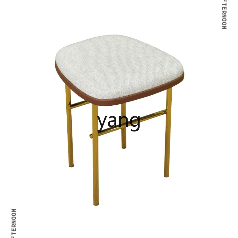 LTT light luxury metal dressing chair bedroom Internet celebrity style cloth chair dressing table