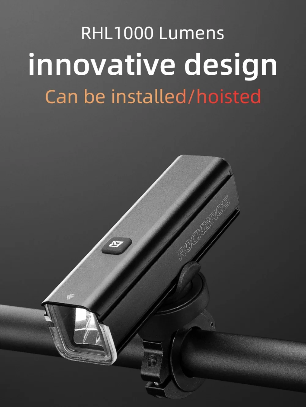 ROCKBROS RHL1000 ルーメン自転車ヘッドライト IPX6 防水自転車ライト 4800mAh USB  充電懐中電灯ナイトサイクリングアクセサリー - AliExpress