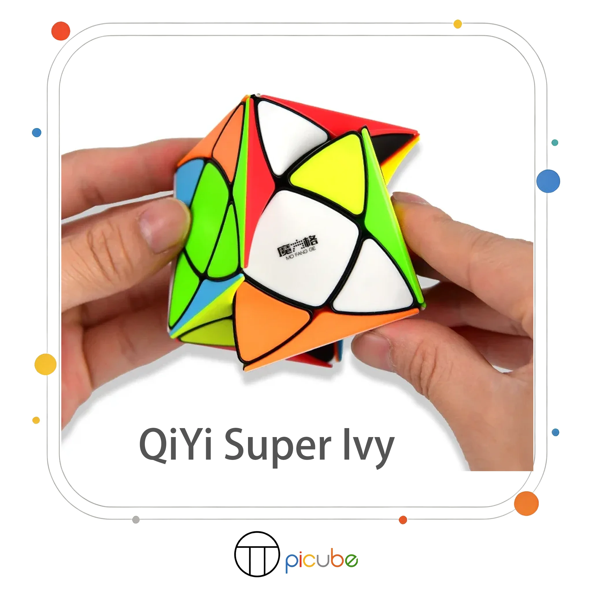 [Picube] QiYi Super Ivy Magnetic Special Speed Cube Leaf Petal Irregular Twist Puzzle Cubo Magico Educational Collectible Gift
