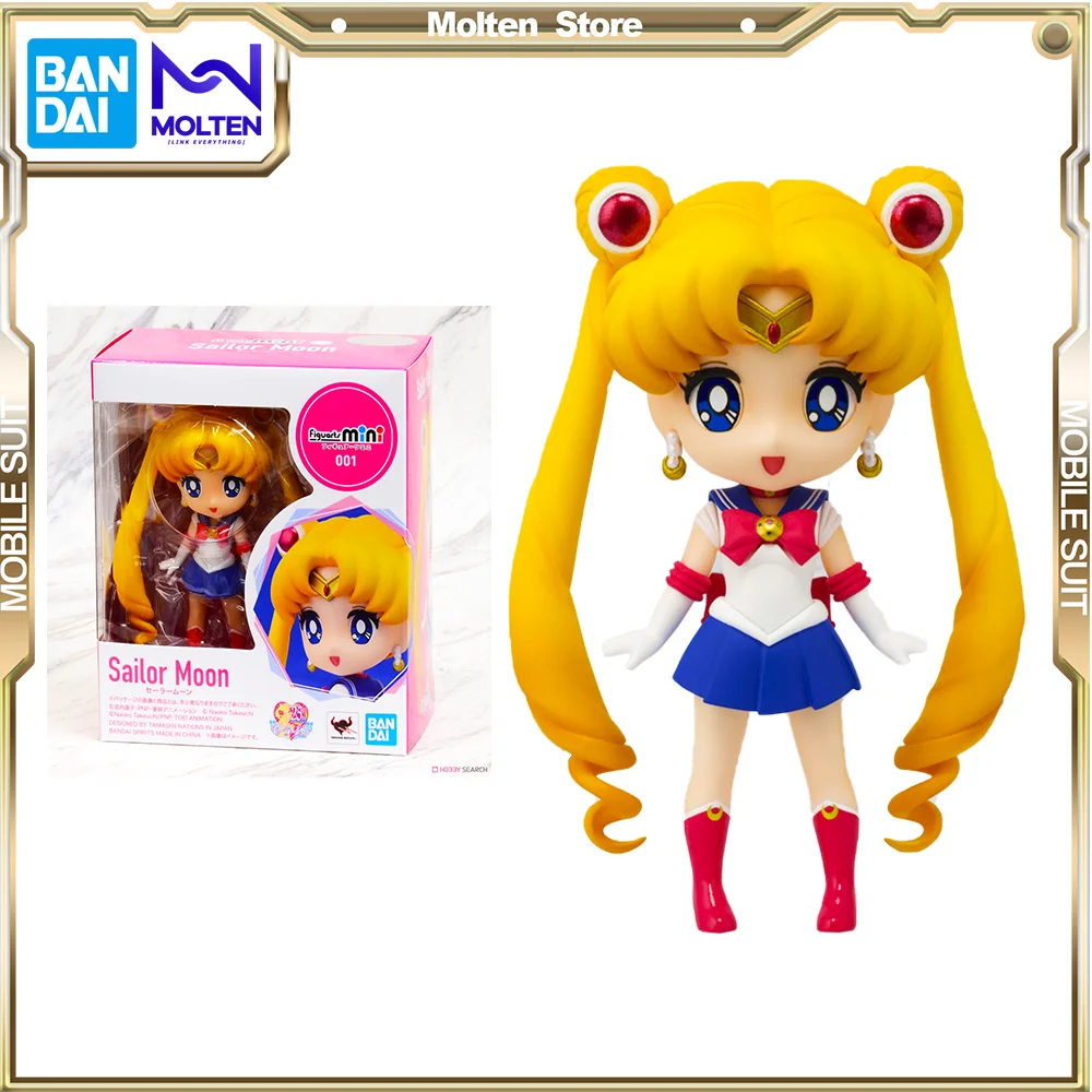 

BANDAI Original Figuarts Mini Pretty Soldier Sailor Moon Anime Action Figure