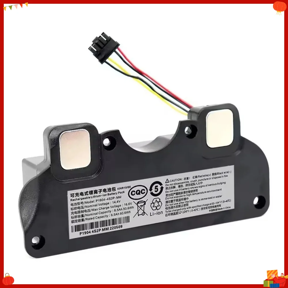 14.4V Rechargeable Li-ion Battery For CECOTEC CONGA 4090 4490 4590 4690 Robot Vacuum, Multiple Capacity 5600 6500 9800 12800mAh