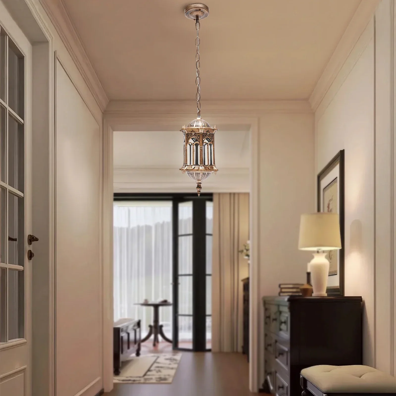 

Винтажный потолочный светильник, индустриальный уличный подвесной светильник-фонарь для двора, НОВИНКА