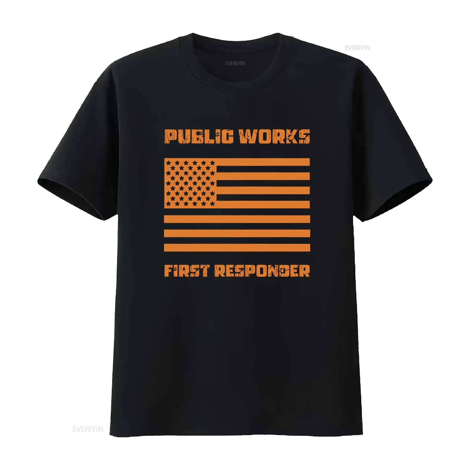 Public Works First Responder T Shirt for Director Emergency Response vintage Washed Breathable Stylish Versatile