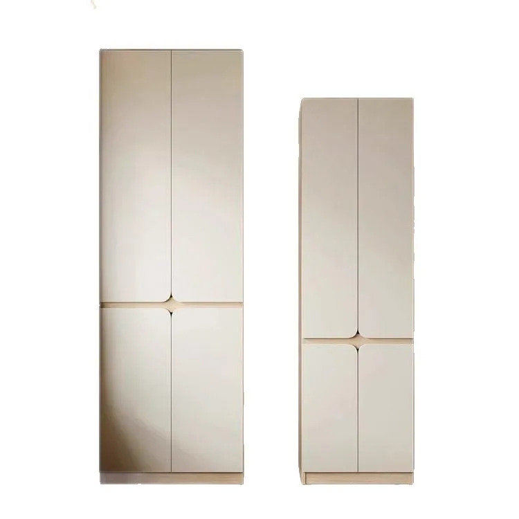 Household bedroom solid wood wardrobe bedroom door to top segmented oak master bedroom solid wood wardrobe