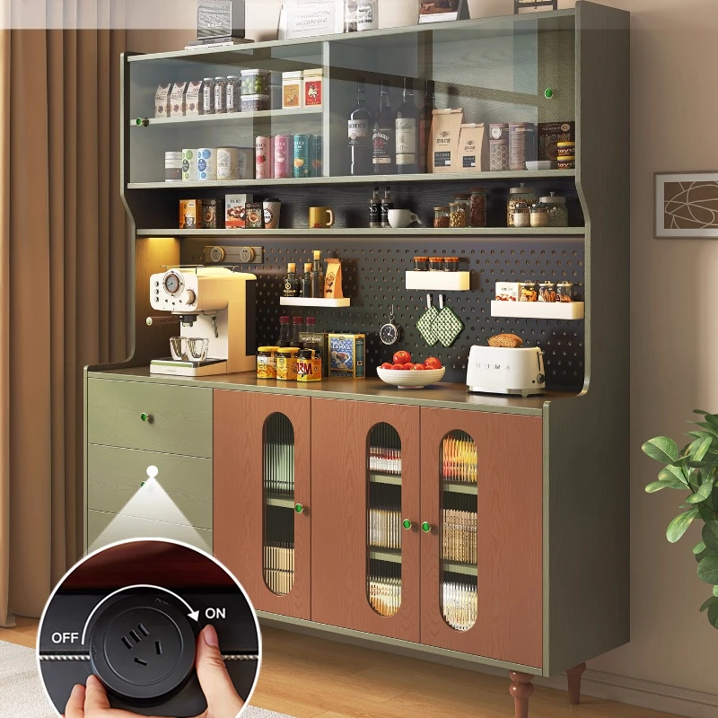 

Vintage dining, home office, light luxury, simple multifunctional coffee machine, kitchen, wine cabinet, storage rack, cabinet