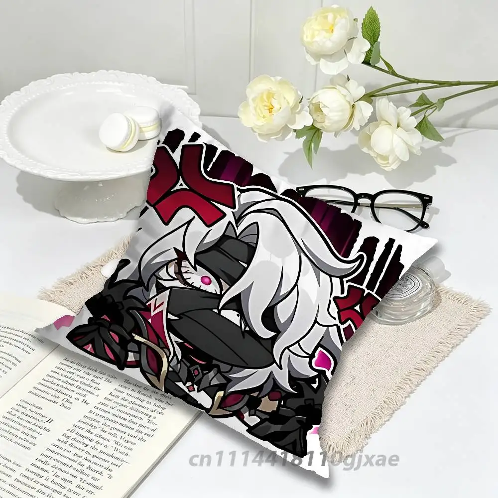G-Genshin Rerir Reflective Pillow Case Living Room Sofa Cushion Cover Suitable For Home Bedroom Room Decoration