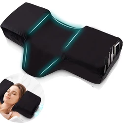 Lash Pillow for Eyelash Extension Memory Foam Ergonomic Curve Improve Cervical Soft Salon Pillows Makeup Lash Extension Supplies