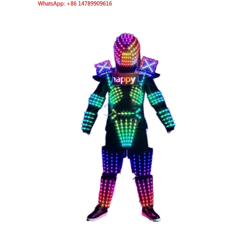 

LED Luminous Robot CostumeLED Luminous Robot Costume Clothing Suits NEW ARRIVALS For DJ Stage Bar Club Show Party Halloween Chri