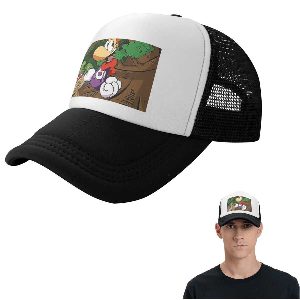 Cartoon Games Rayman Legends (15) Cap Fashion Mesh Baseball Caps Adjustable Hat Hip Hop Summer Unisex Baseball Hats