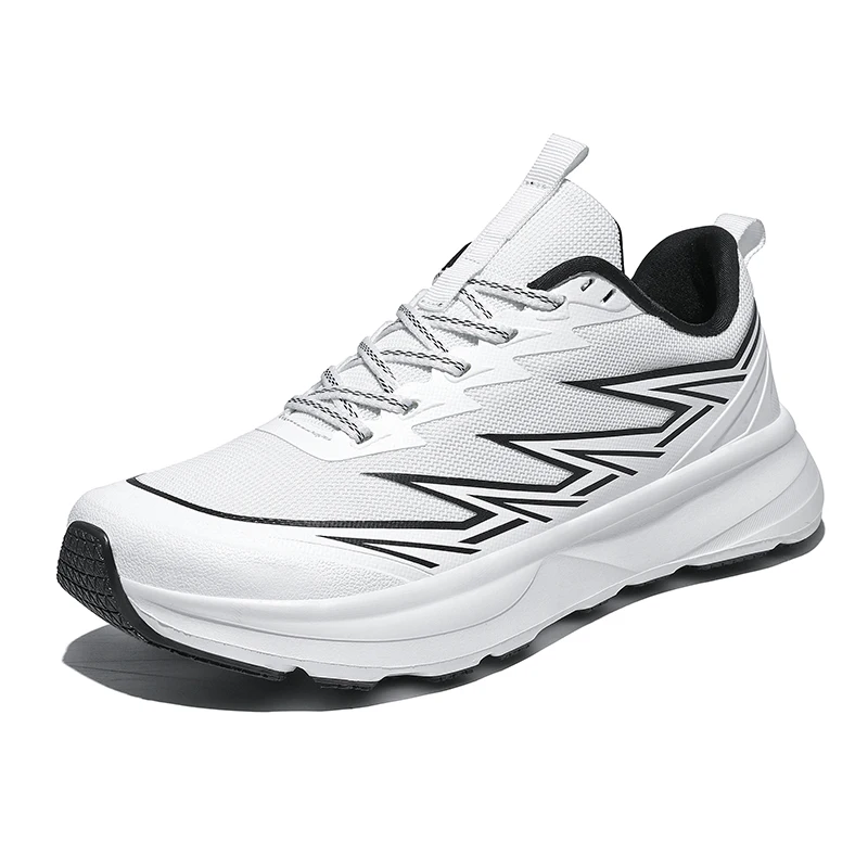 Men's  Running Shoes Lightweight Breathable Anti-Slip Wear-Resistant Cushioned Bounce Athletic Sneakers for Sport Plus Size