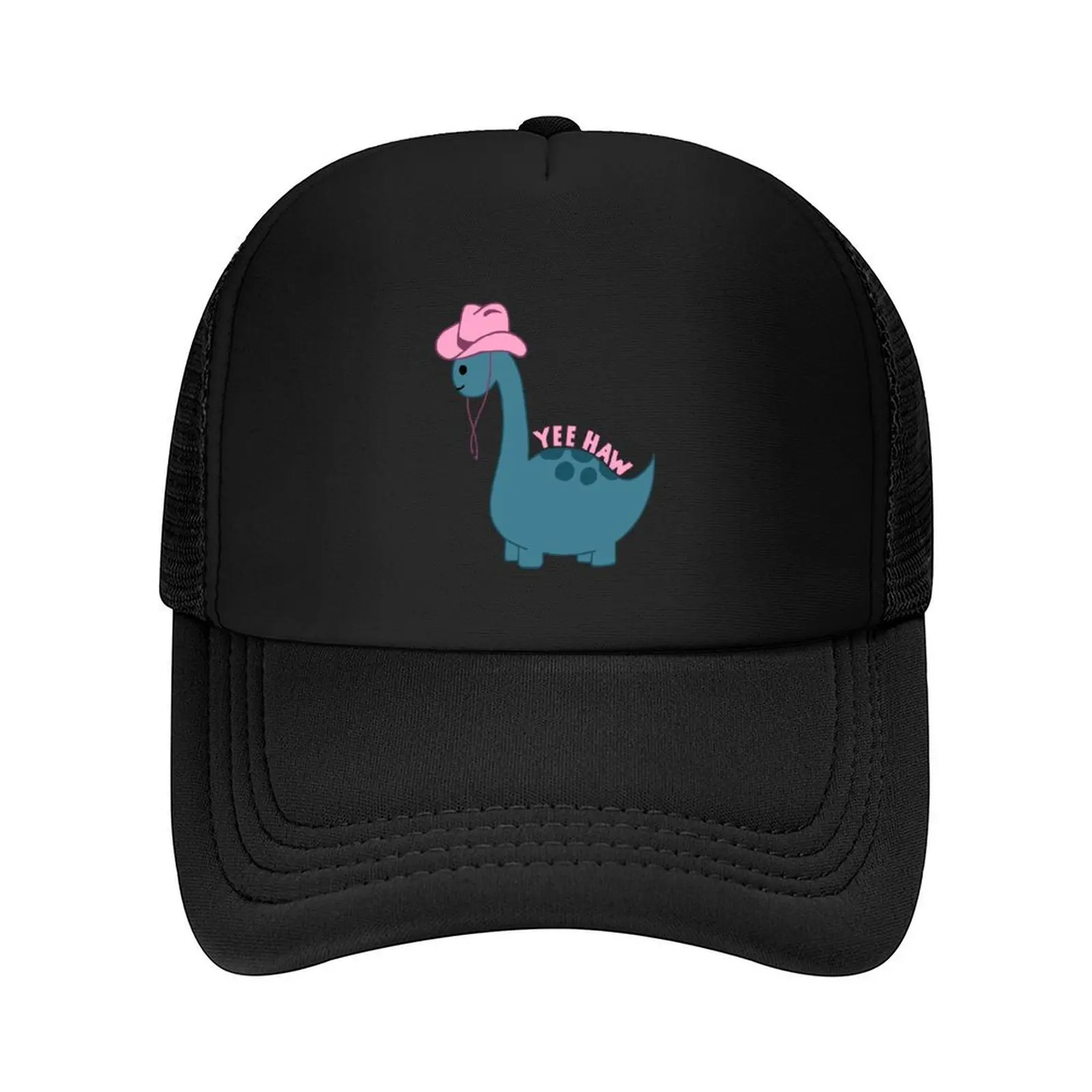 

Blue Dinosaur wearing a Cowboy Hat - Yee Haw Baseball Cap Snap Back Hat Beach fashionable tea Hat Women Caps Men's