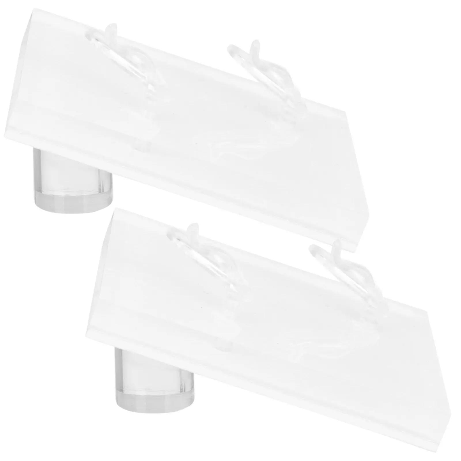 

2Pcs Acrylic Ring Holder Display Stand Jewelry Organizer Storage Rack for Home Retail Shop Trade Show Use Display