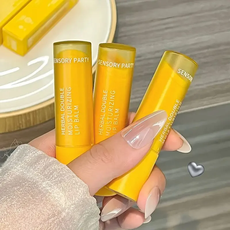 4g Moisturizing Lip Balm บํารุงยาวนานริมฝีปาก Care แต่งหน้าทุกวัน Smoothing Lip เส้น Double Plant Extract เครื่องสําอางค์