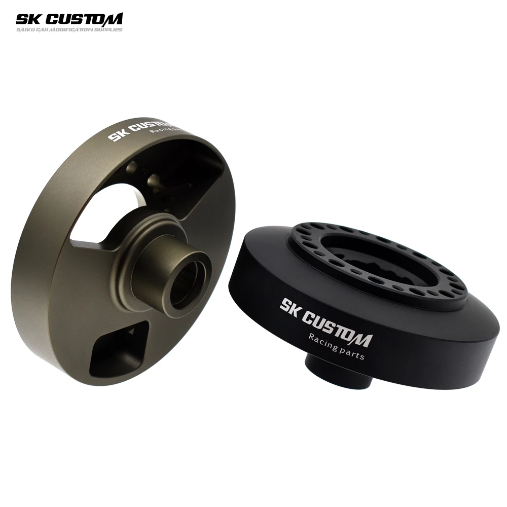 For MINI R55 R56 R57 R58 R59 R60 R61 Aluminum Alloy Steering Wheel Short Hub Adapter Aluminum Alloy Steering Wheel Base Boss Hub